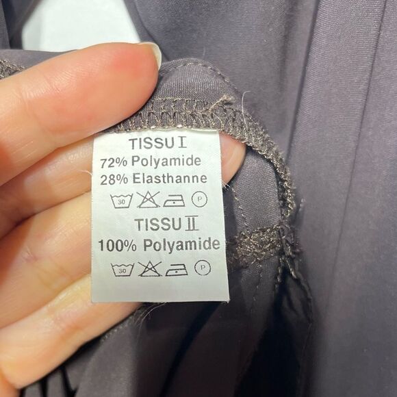 MC Planet by Innate Asymmetrical Lagenlook Long Sleeve Dress in Brown 10 NWOT - Picture 3 of 15